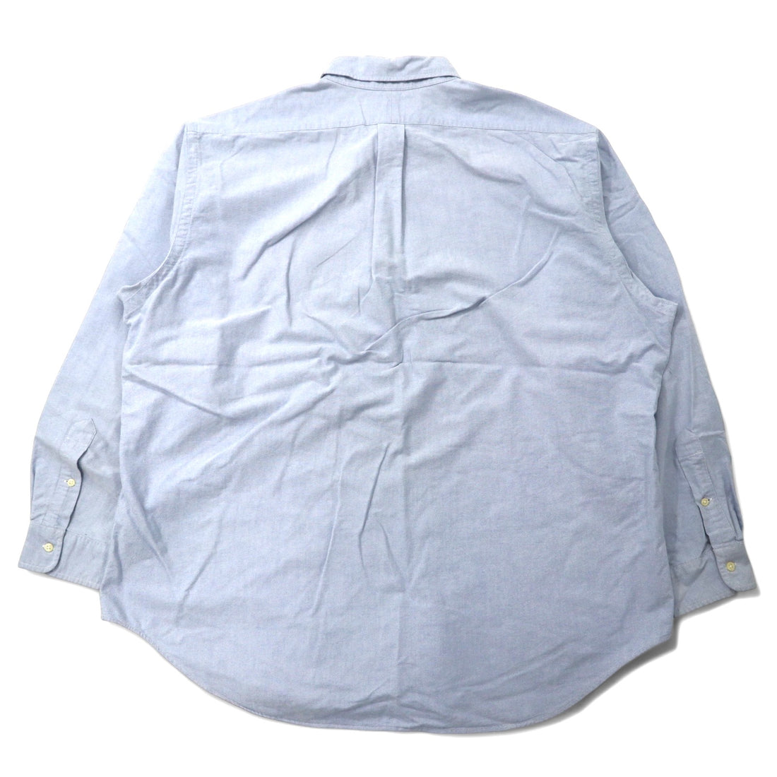 Ralph Lauren 90s Oxford Button-down Shirt 18-36 Blue Cotton Small Pony Embroidery YARMOUTH