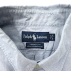 Ralph Lauren 90s Oxford Button-down Shirt 18-36 Blue Cotton Small Pony Embroidery YARMOUTH