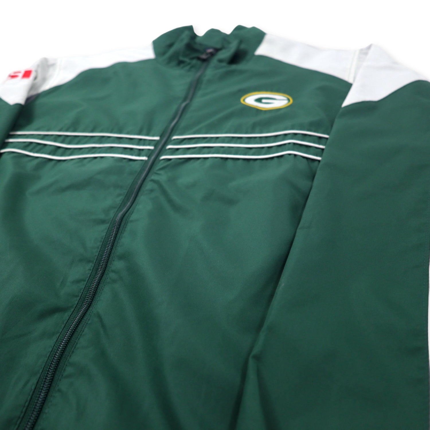 Reebok NFL Green Bay Packers Track Jacket Windbreaker L Green