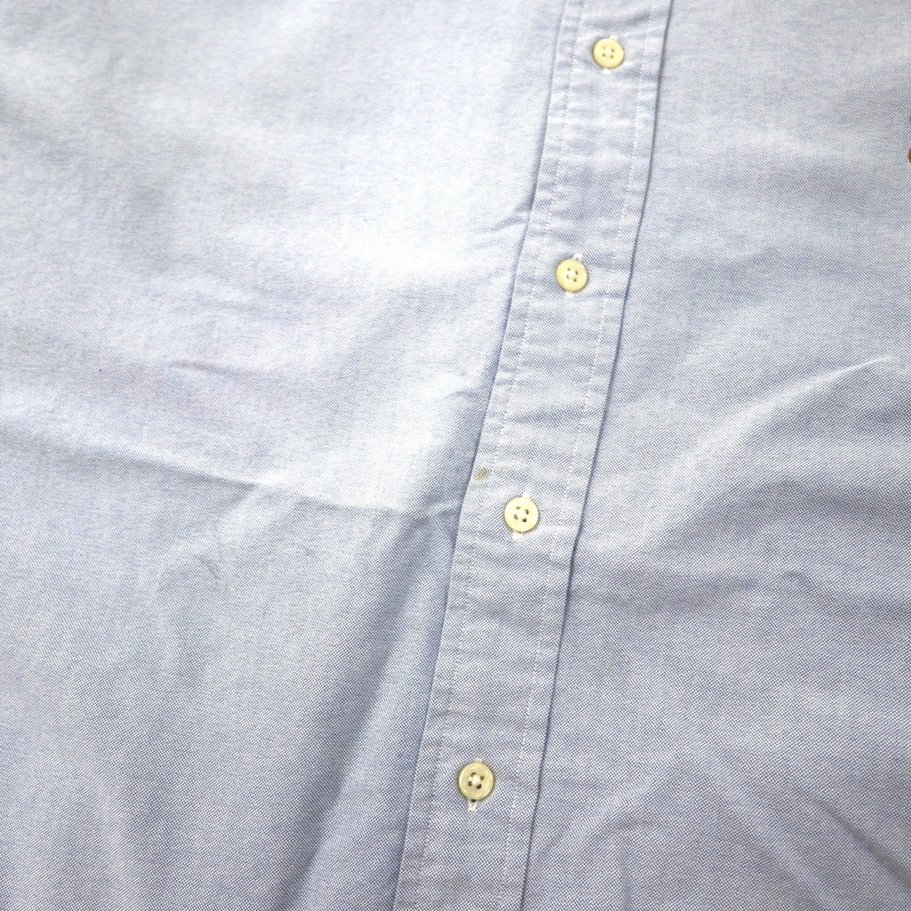 Ralph Lauren 90s Oxford Button-down Shirt 18-36 Blue Cotton Small Pony Embroidery YARMOUTH