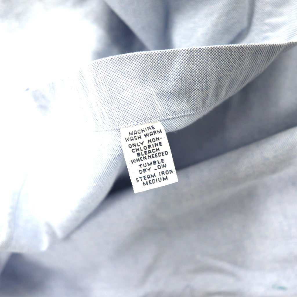 Ralph Lauren 90s Oxford Button-down Shirt 18-36 Blue Cotton Small Pony Embroidery YARMOUTH