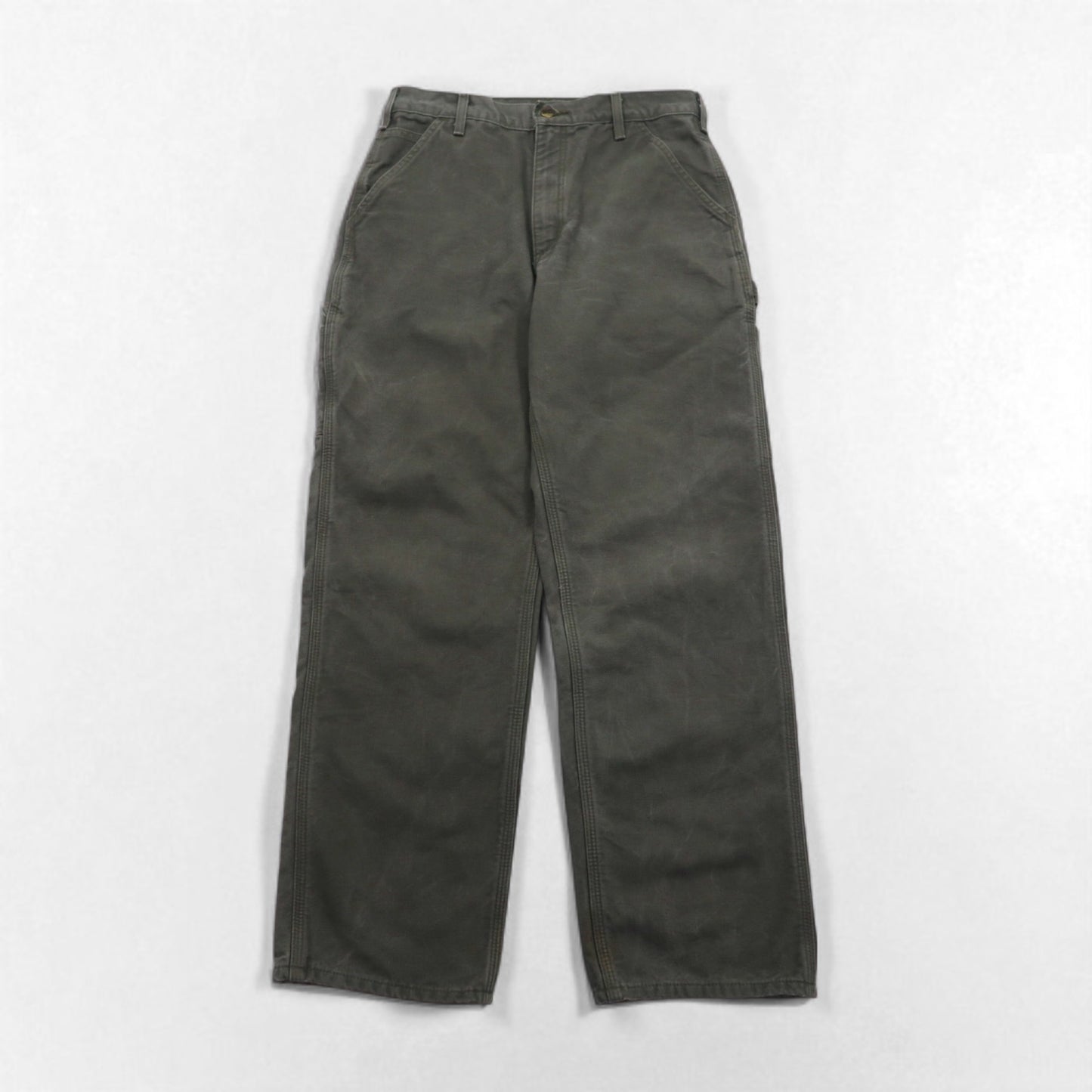 carhartt ルーズフィット ウォッシュド ダック ユーティリティー ワークパンツ M カーキ LOOSE FIT B111 ペインターパンツ メキシコ製