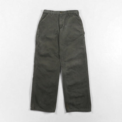 carhartt ルーズフィット ウォッシュド ダック ユーティリティー ワークパンツ M カーキ LOOSE FIT B111 ペインターパンツ メキシコ製
