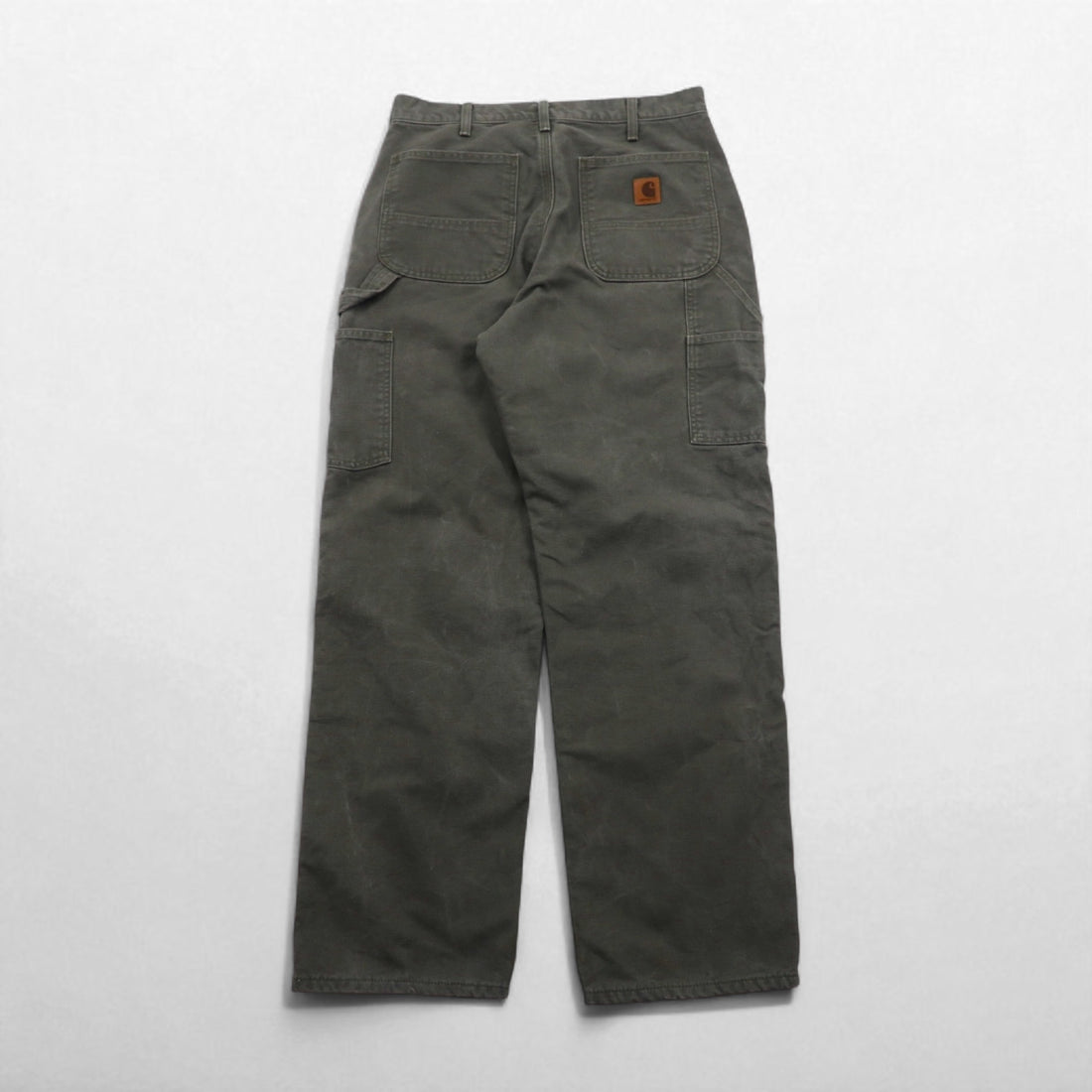carhartt loose fit washed duck utility work pants, M, khaki, LOOSE FIT B111, painter pants, made in Mexico