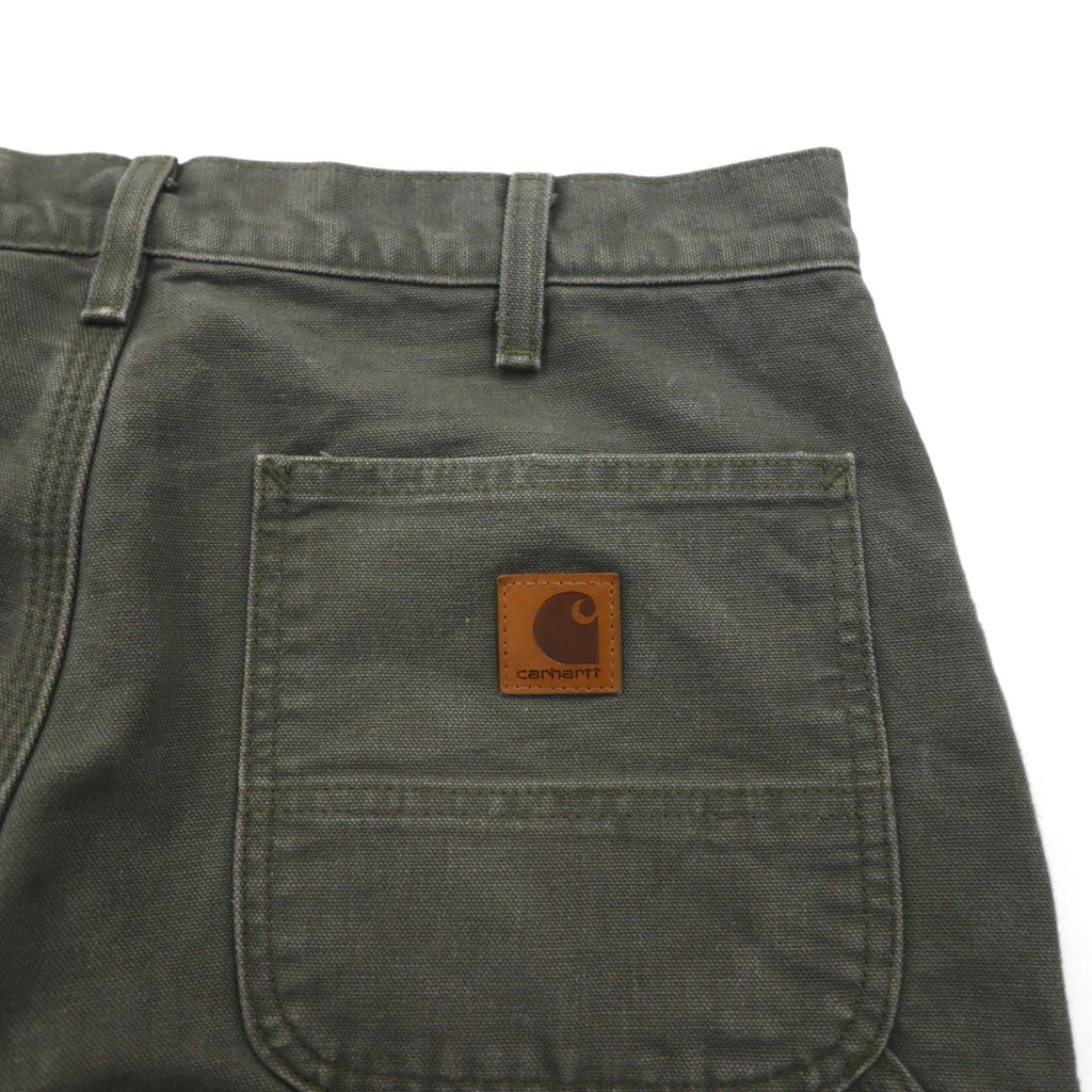 carhartt loose fit washed duck utility work pants, M, khaki, LOOSE FIT B111, painter pants, made in Mexico