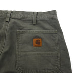 carhartt loose fit washed duck utility work pants, M, khaki, LOOSE FIT B111, painter pants, made in Mexico