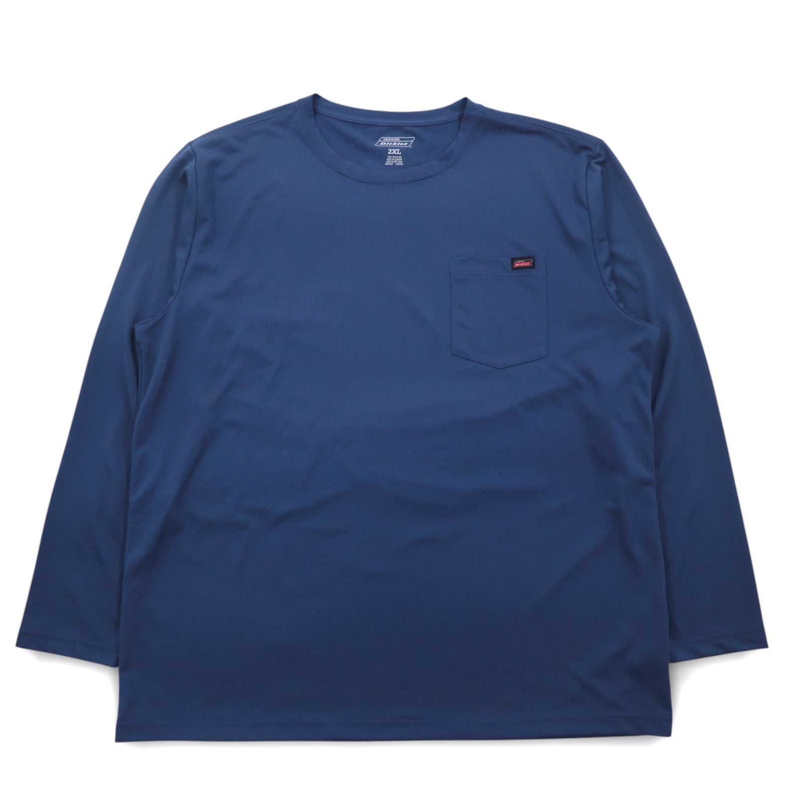 Dickies パフォーマンス ポケットTシャツ ロンT 2XL ネイビー ポリエステル REGULAR FIT PERFORMANCE POCKET TEE GL417DM