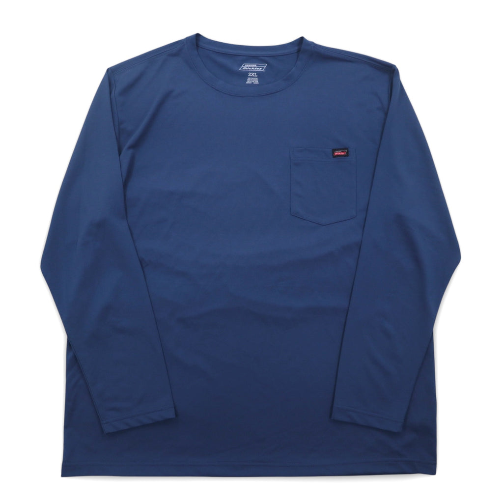 Dickies パフォーマンス ポケットTシャツ ロンT 2XL ネイビー ポリエステル REGULAR FIT PERFORMANCE POCKET TEE GL417DM