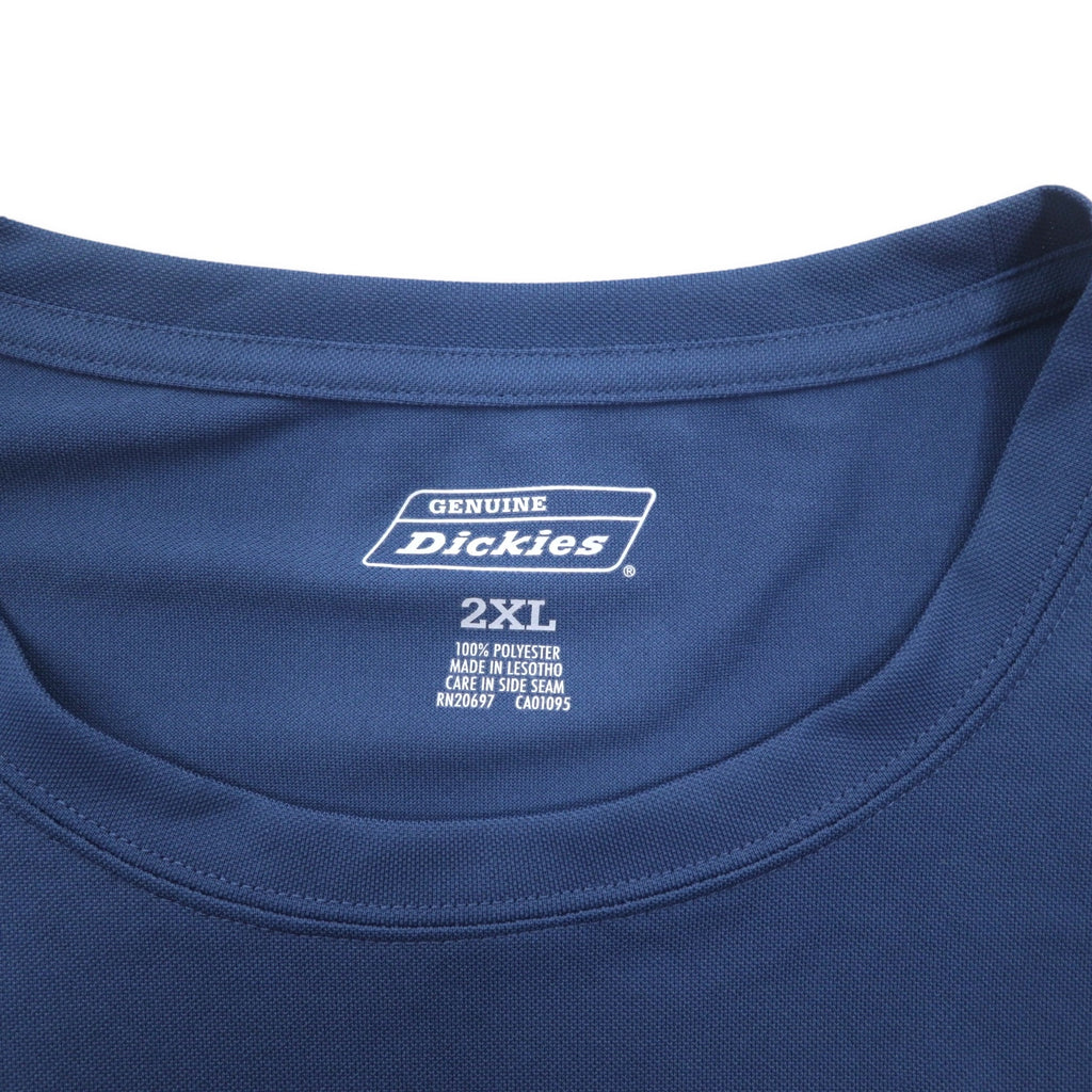 Dickies パフォーマンス ポケットTシャツ ロンT 2XL ネイビー ポリエステル REGULAR FIT PERFORMANCE POCKET TEE GL417DM