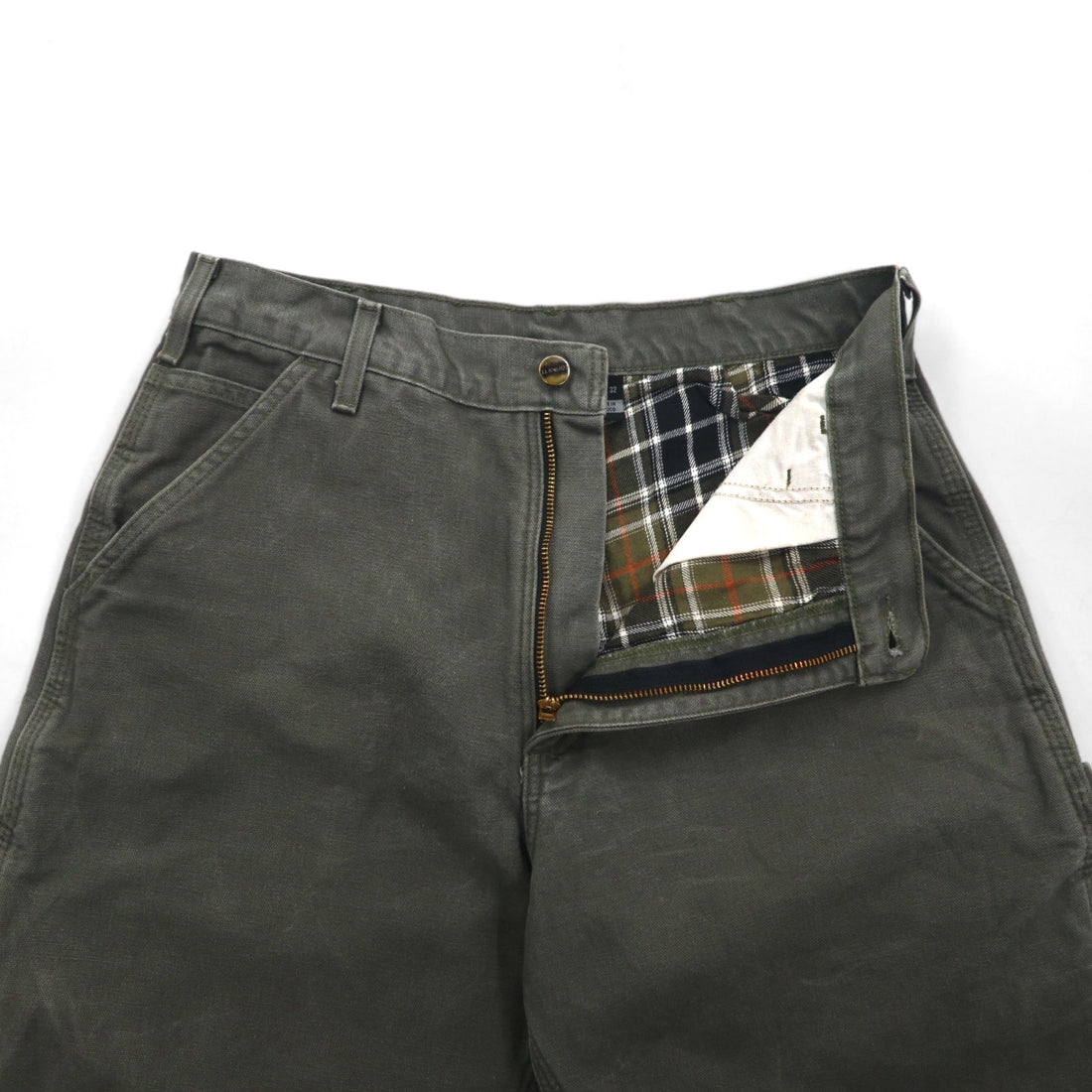 carhartt loose fit washed duck utility work pants, M, khaki, LOOSE FIT B111, painter pants, made in Mexico