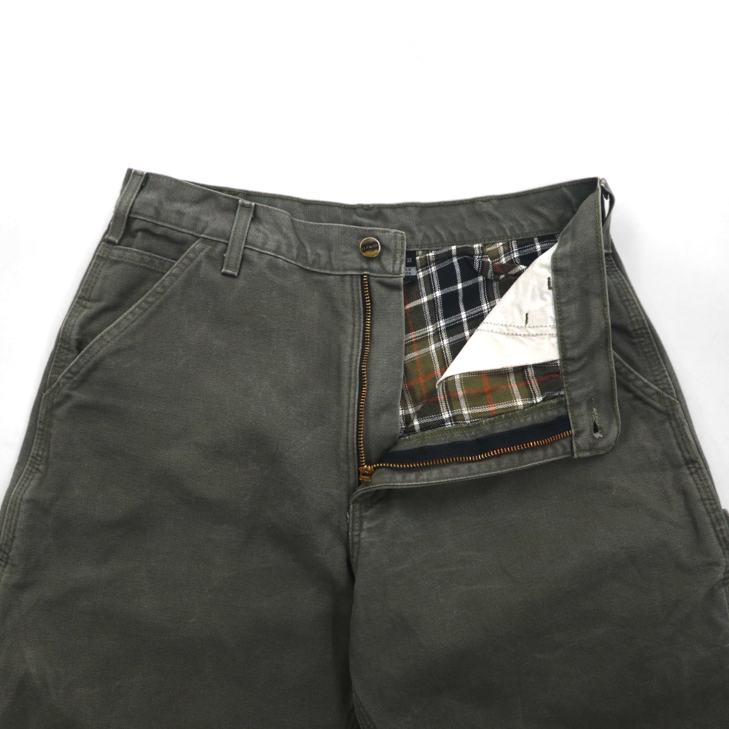 carhartt ルーズフィット ウォッシュド ダック ユーティリティー ワークパンツ M カーキ LOOSE FIT B111 ペインターパンツ メキシコ製