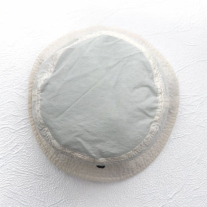 THE NORTH FACE UVケア ステッチハット バケットハット M ホワイト ナイロン 刺繍 ドローコード NN01629