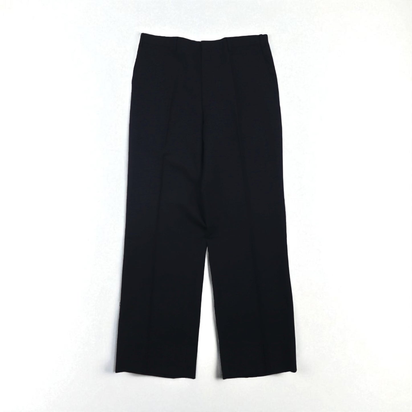 BURBERRY 90s PRESTIGE COLLECTION Made in Japan Peak Lapel Double-Breasted Suit, Size M, Navy Wool