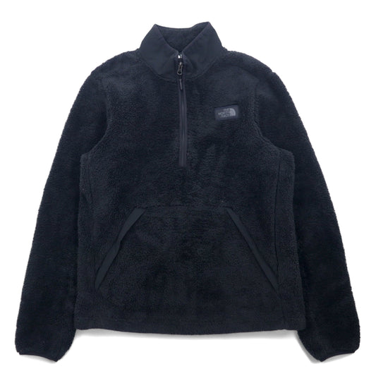 THE NORTH FACE ハーフジップ フリースジャケット M ブラック ポリエステル CAMPSHIRE PULLOVER NF0A33QX