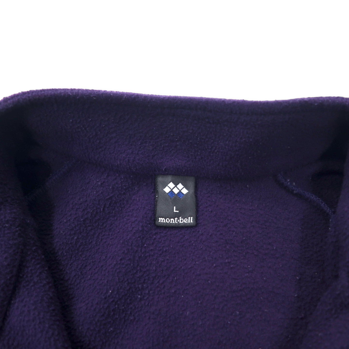 mont-bell シャミース インナージャケット フリース L ネイビー ポリエステル ワンポイントロゴ刺繍 1104867