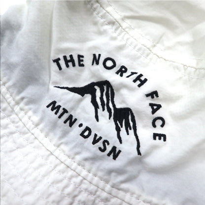 THE NORTH FACE UVケア ステッチハット バケットハット M ホワイト ナイロン 刺繍 ドローコード NN01629