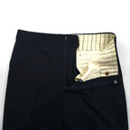 BURBERRY 90s PRESTIGE COLLECTION Made in Japan Peak Lapel Double-Breasted Suit, Size M, Navy Wool