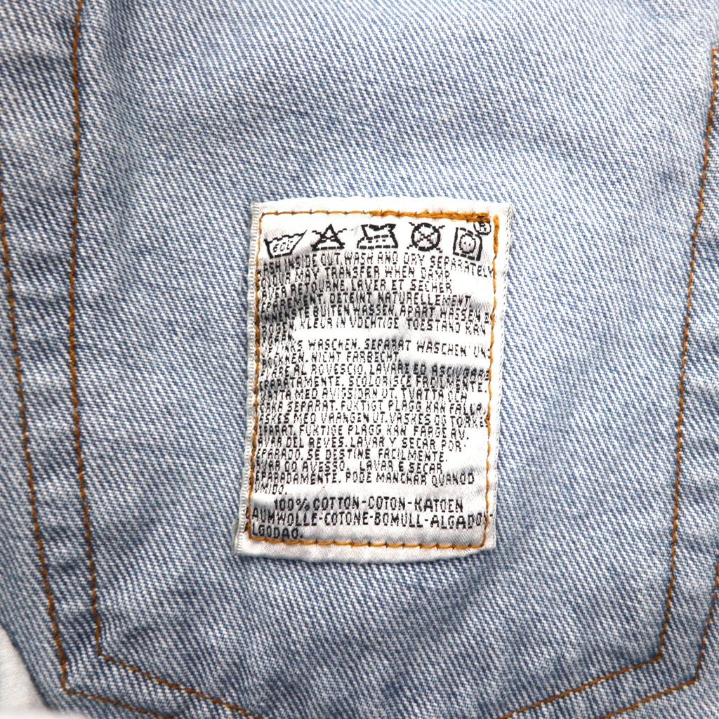 Levi's USA Made 90s 501 Denim Pants Size 32 Blue Ice Wash Cotton Button Fly 501-0193