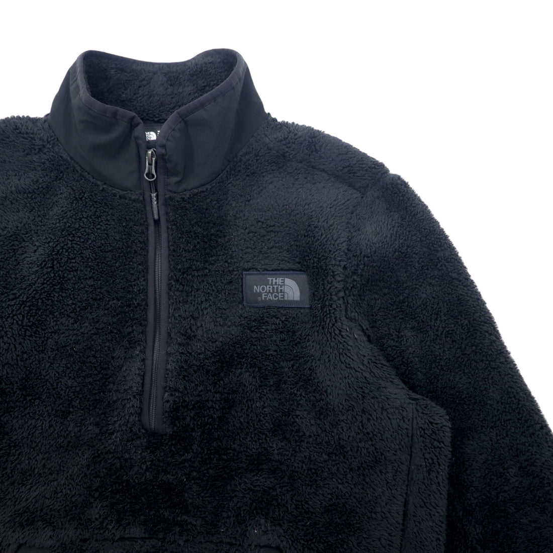 THE NORTH FACE Half Zip Fleece Jacket M Black Polyester CAMPSHIRE PULLOVER NF0A33QX
