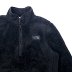 THE NORTH FACE Half Zip Fleece Jacket M Black Polyester CAMPSHIRE PULLOVER NF0A33QX