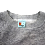 SIGNAL USA made 90s patch print sweatshirt, XL, grey, cotton, brushed lining
