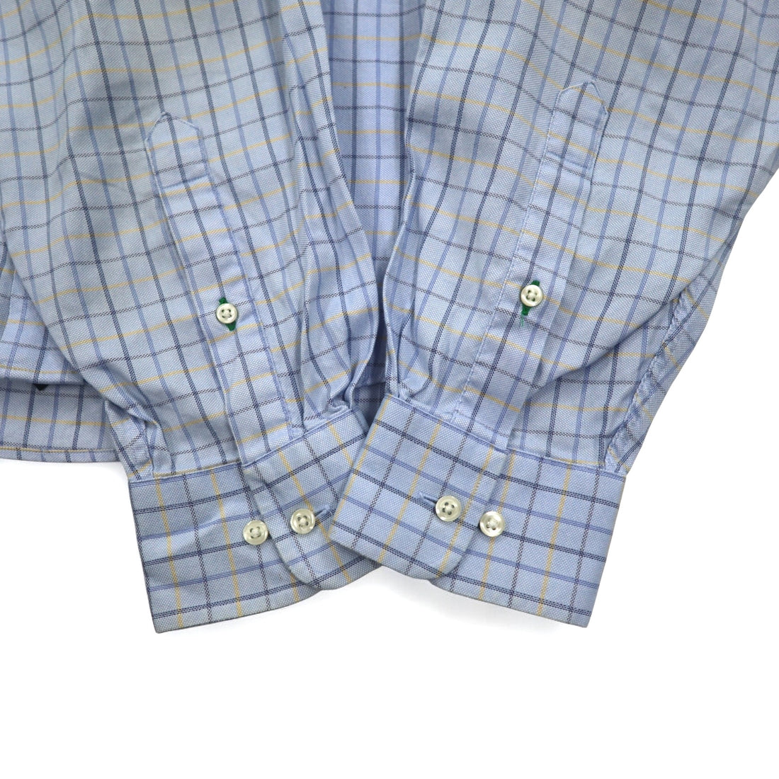 TOMMY HILFIGER 90s Big Size Button Down Shirt L Blue Windowpane Check