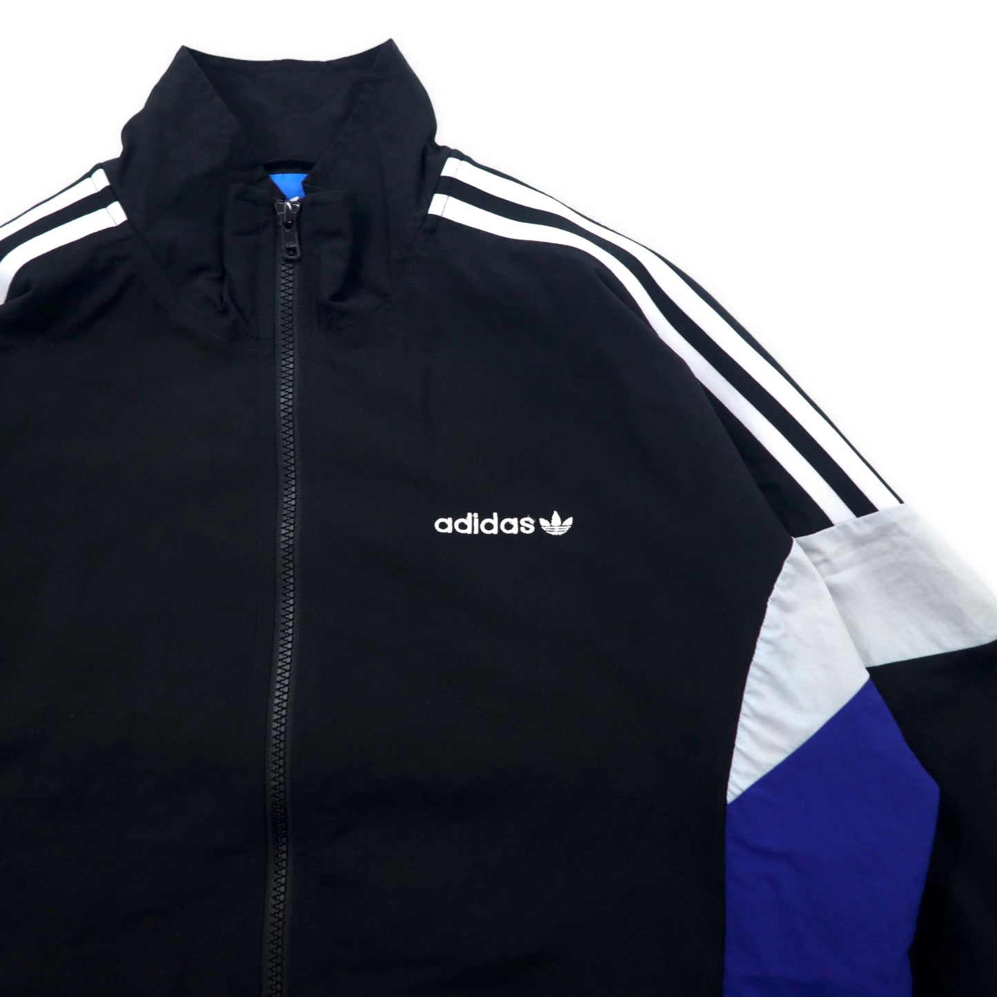 Adidas Originals Track Jacket Jersey XL Black Nylon 3 STRIPED