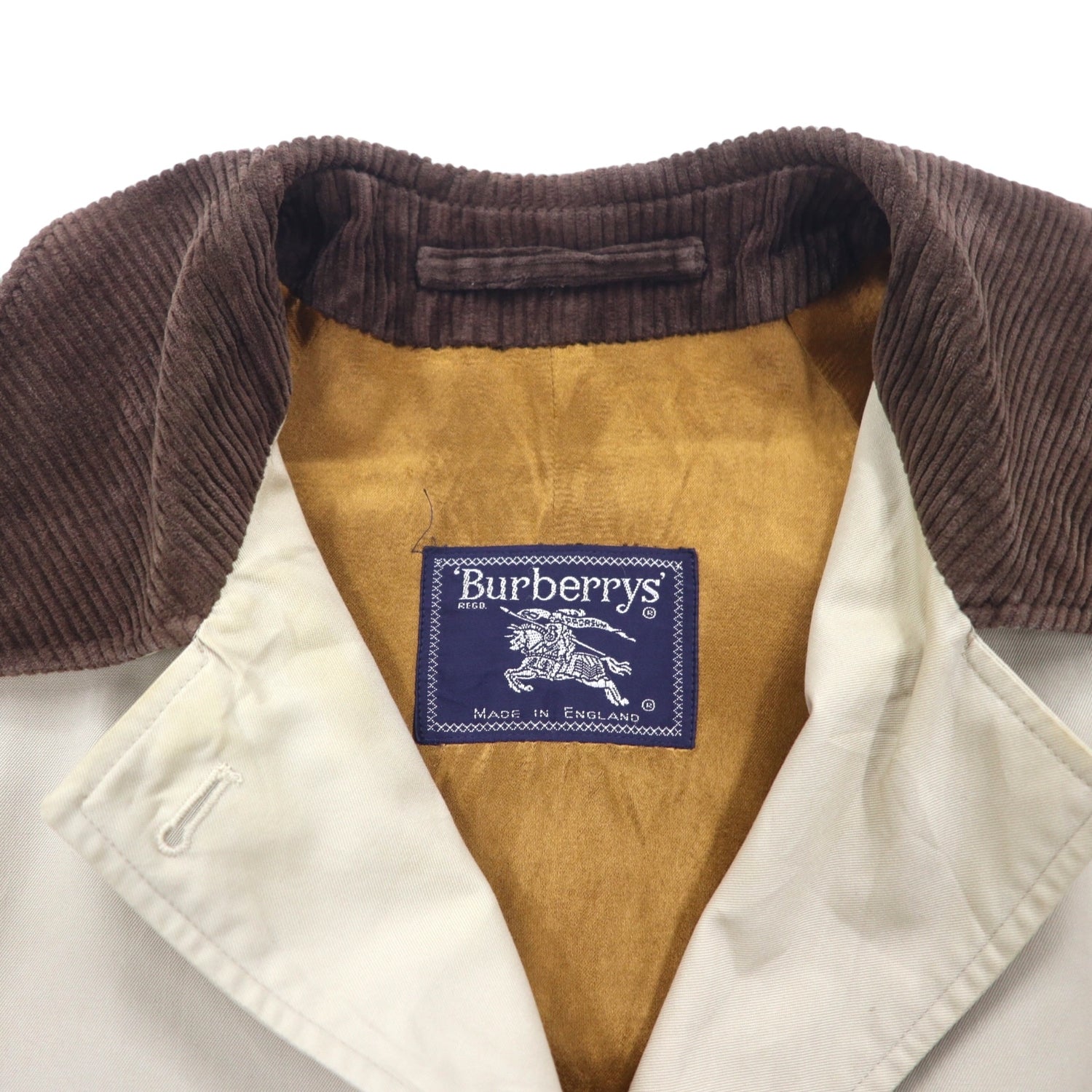 Burberrys 90年代 イングランド製 オールド 襟コーデュロイ オーバー  