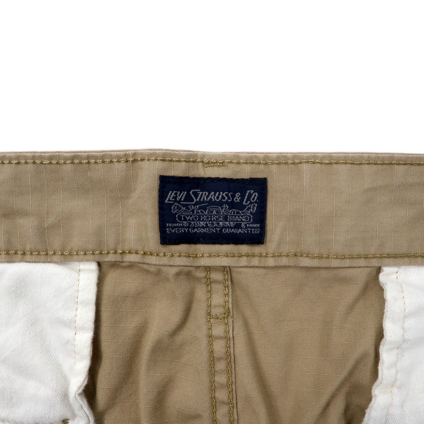 Levi's リップストップ カーゴショーツ ハーフパンツ 38 ベージュ コットン Carrier Cargo Shorts 23251