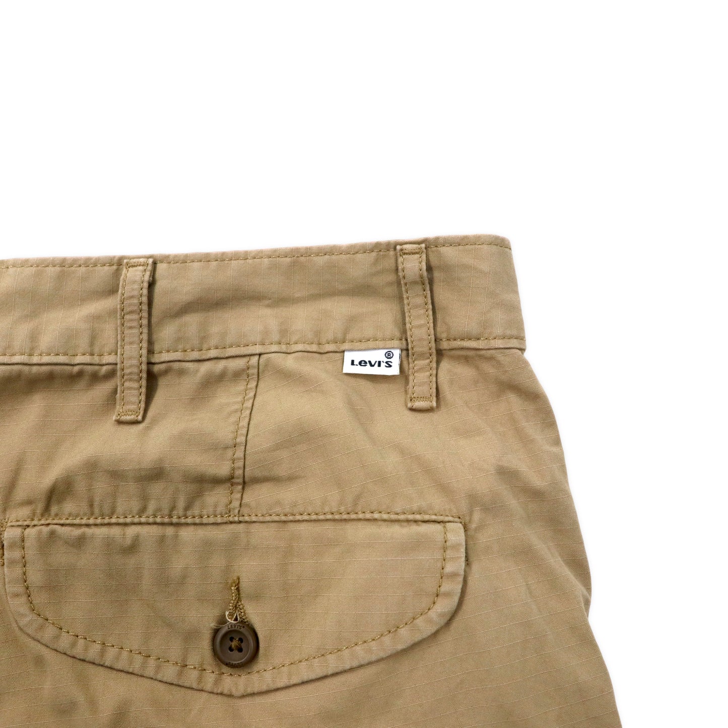 Levi's リップストップ カーゴショーツ ハーフパンツ 38 ベージュ コットン Carrier Cargo Shorts 23251