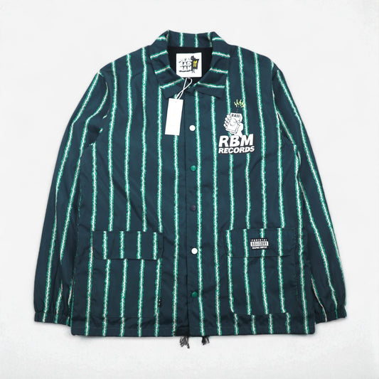 REAL BAD MAN コーチジャケット XL ストライプ RBM RECORDS 未使用品 UNION TOKYO 取扱い