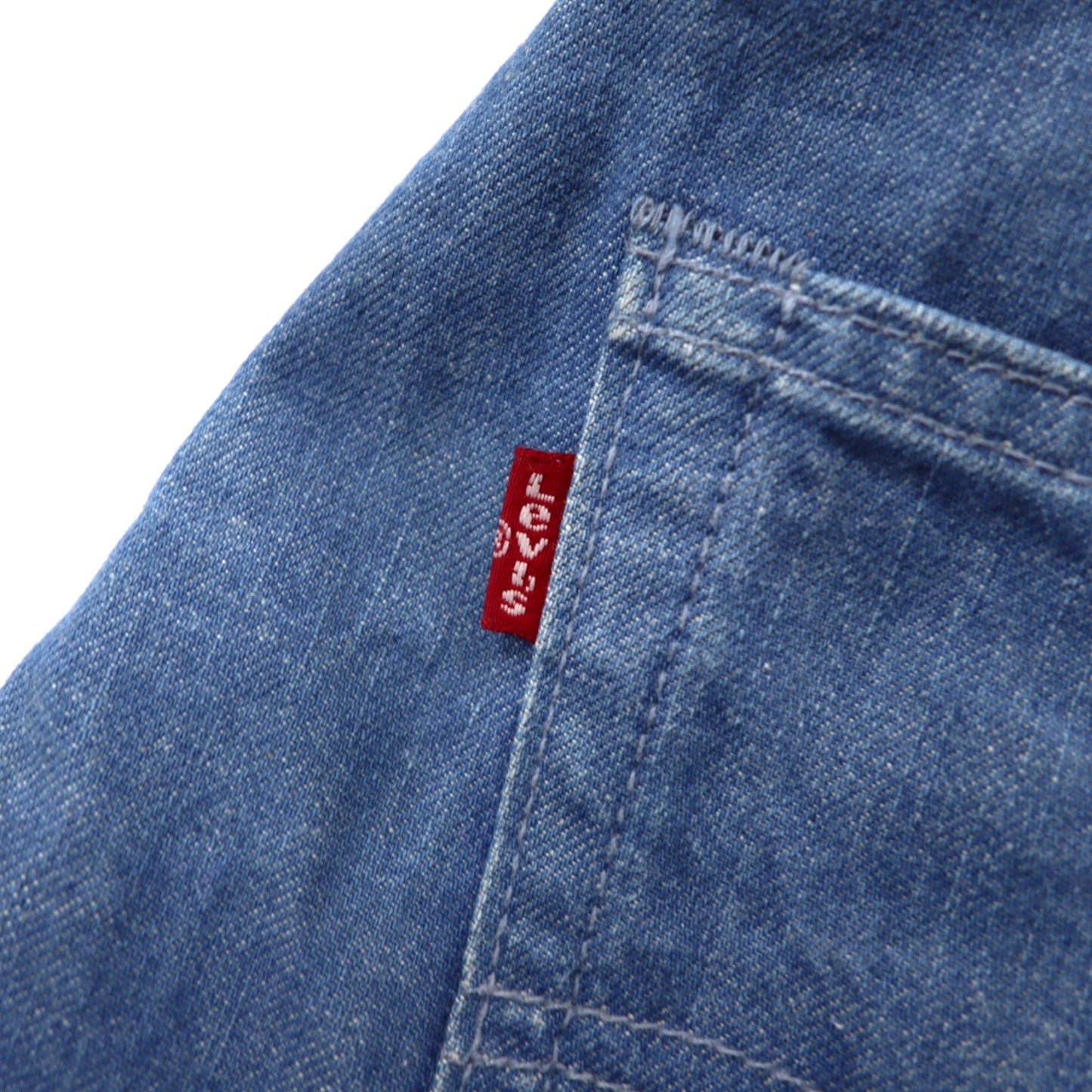 Levi's 522 セルビッチ デニムパンツ スリム テーパード ジーンズ 32 ブルー コットン 赤耳 ストレッチ ジッパーフライ レザーパッチ 16882-0048 トルコ製