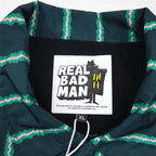 REAL BAD MAN Coach Jacket, XL, Striped, RBM RECORDS, Unused, UNION TOKYO