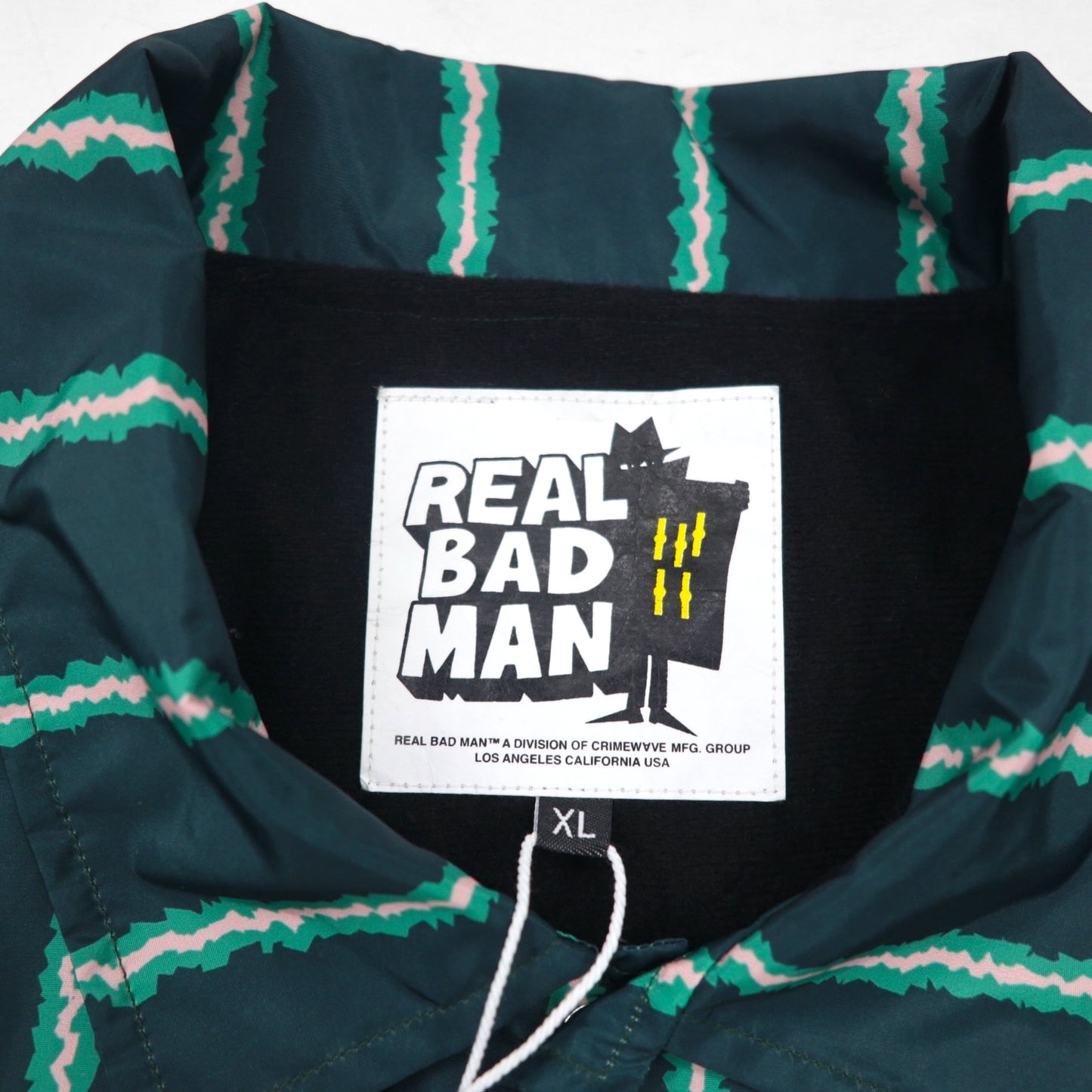 REAL BAD MAN コーチジャケット XL ストライプ RBM RECORDS 未使用品 UNION TOKYO 取扱い