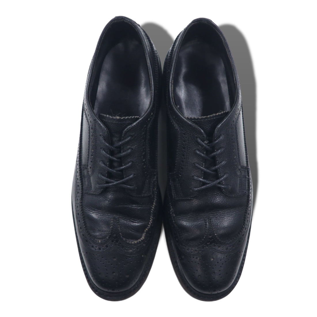 BARCLAY Wingtip Medallion Country Shoes Dress Shoes 27cm Black Leather