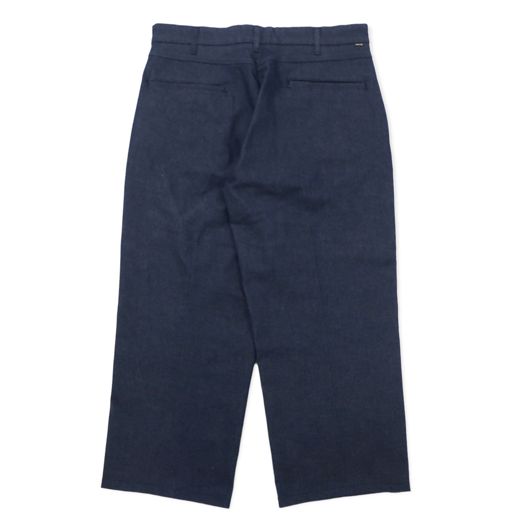 LEVI'S スタプレ クロップド ワイド レッグ チノ トラウザー パンツ 31 ブルー 濃紺 STA-PREST CROPPED WIDE LEG CHINO 47873-0002
