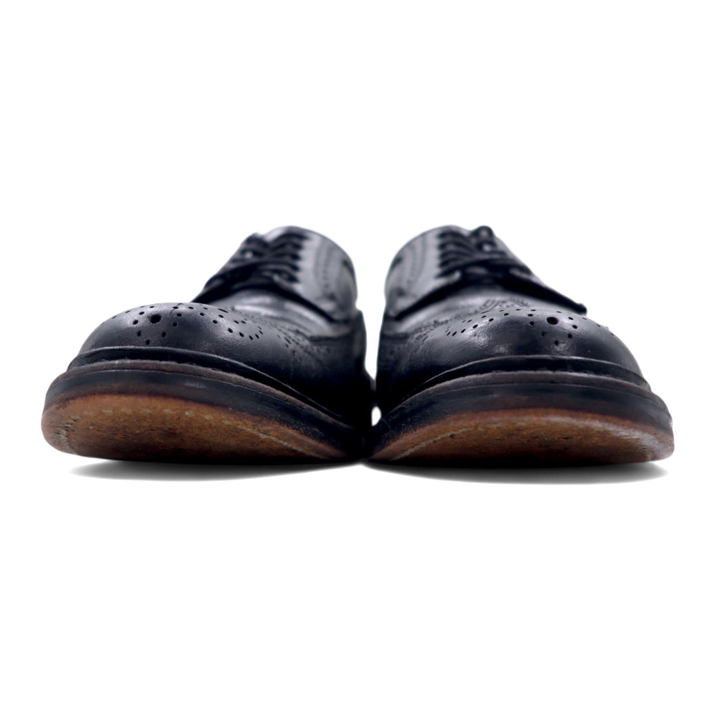 BARCLAY Wingtip Medallion Country Shoes Dress Shoes 27cm Black Leather