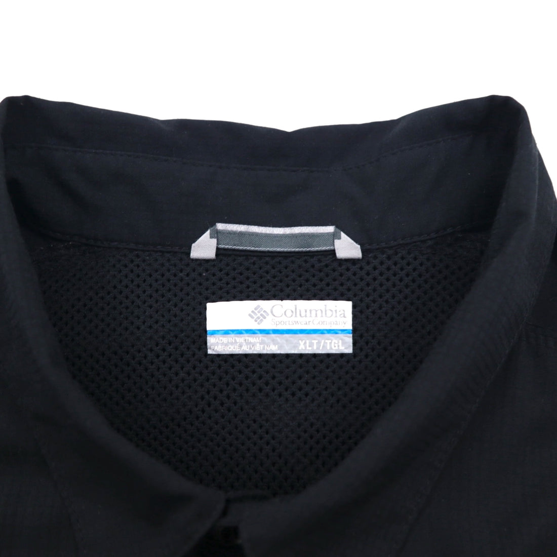 Columbia オムニシェード OMNI-SHADE 半袖 フィッシングシャツ XL ブラック ポリエステル メッシュ AT1567