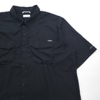 Columbia オムニシェード OMNI-SHADE 半袖 フィッシングシャツ XL ブラック ポリエステル メッシュ AT1567