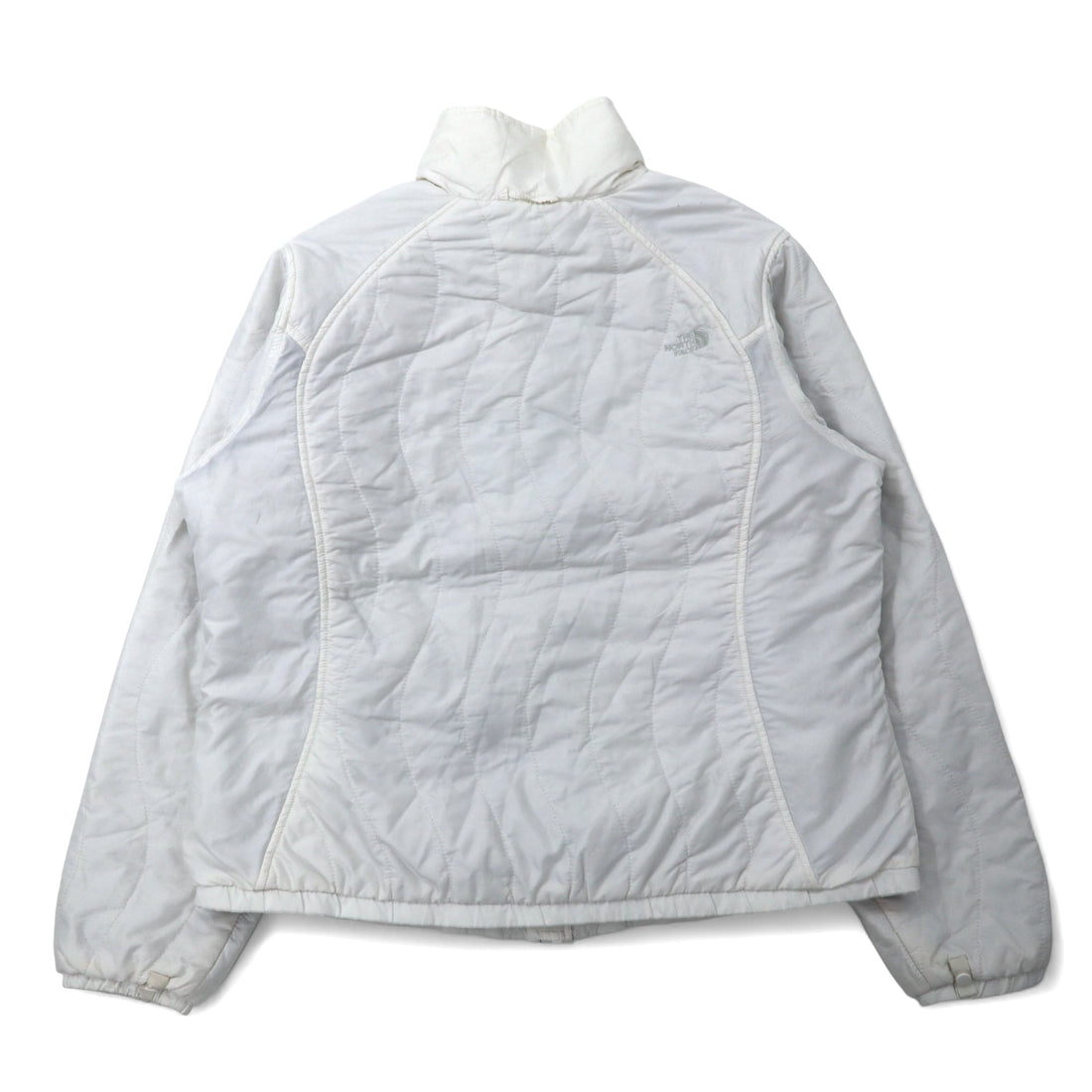 THE NORTH FACE Insulated Quilted Jacket XL White Nylon Padding One Point Logo Embroidery