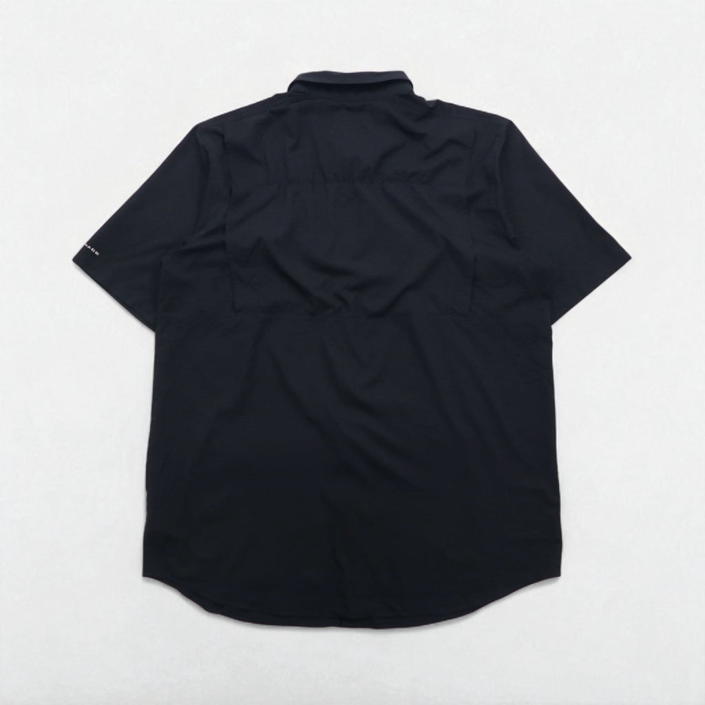 Columbia オムニシェード OMNI-SHADE 半袖 フィッシングシャツ XL ブラック ポリエステル メッシュ AT1567