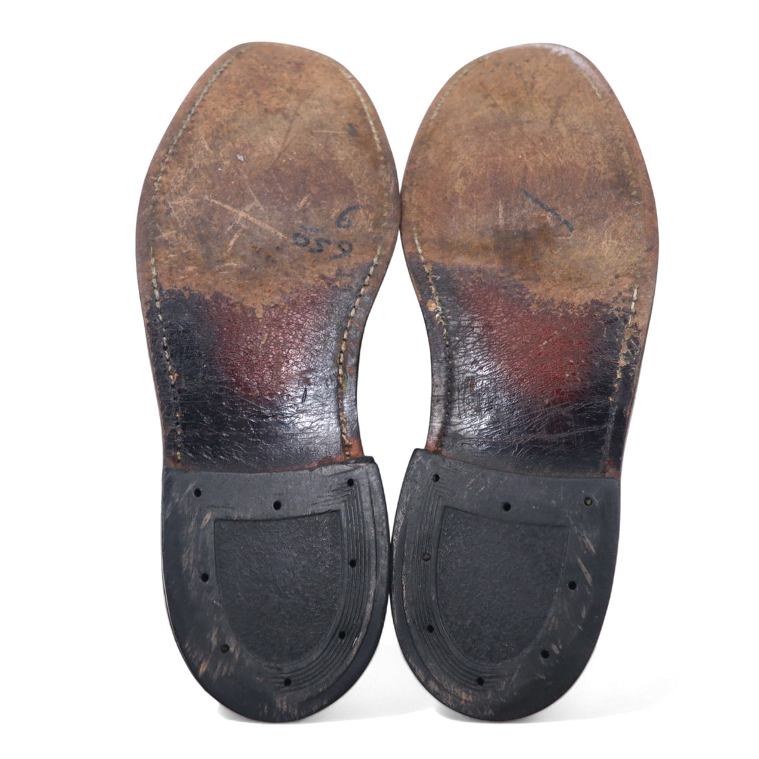BARCLAY Wingtip Medallion Country Shoes Dress Shoes 27cm Black Leather