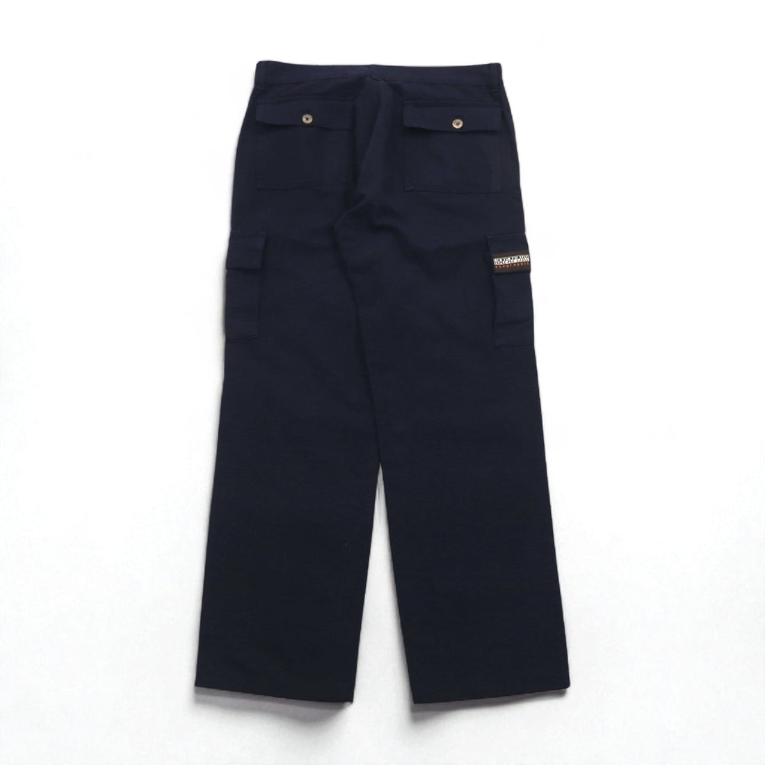 NAPAPIJRI Italian Utility Cargo Pants XL Navy Cotton Flap Pockets