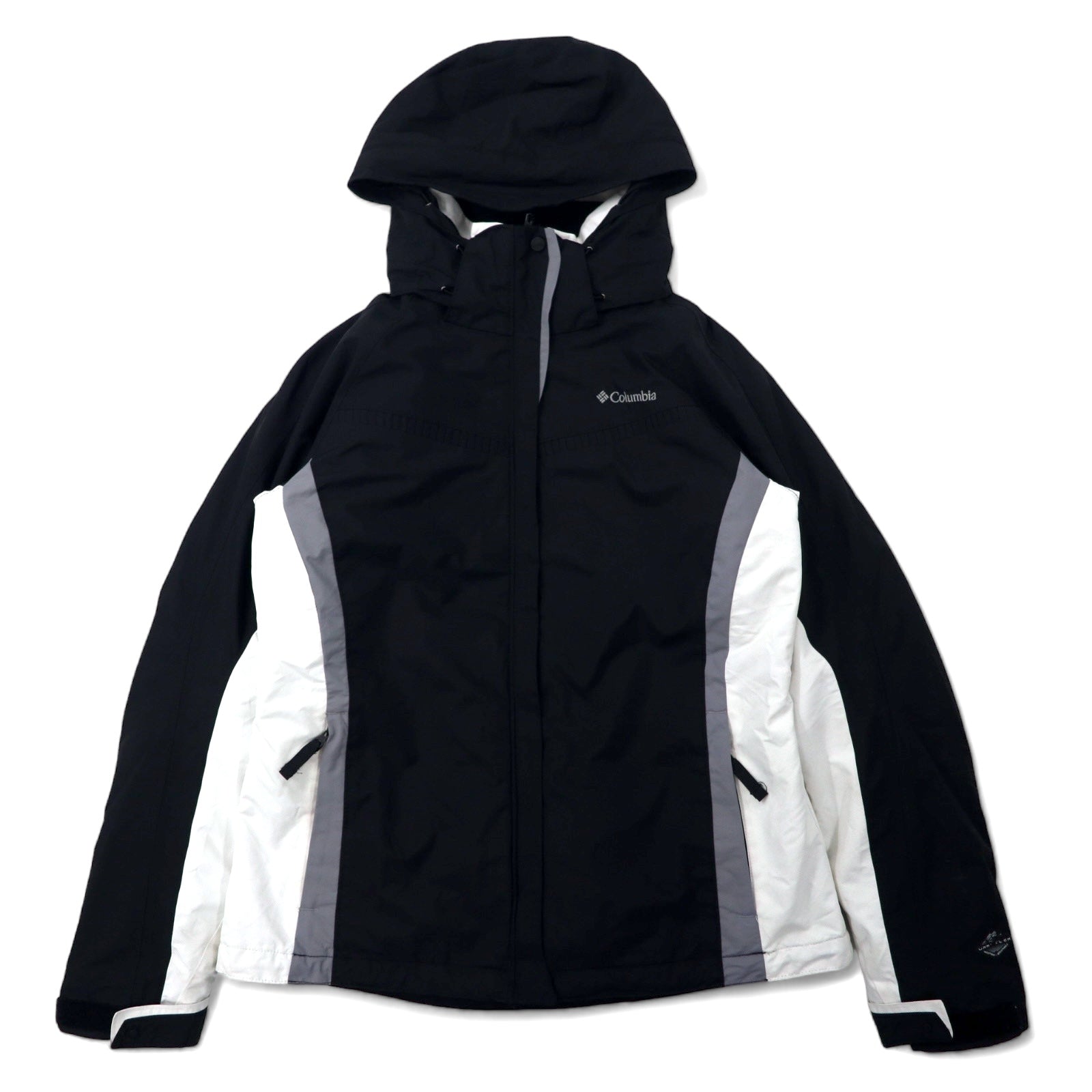 日本然リトテ-古着オンライン-Columbia 3WAY マウンテンパーカー ソフトシェルジャケット M ブラック ナイロン OMNI-TECH 防水 フリースライナー フード着脱式 INTERCHANGE-Columbia 3WAY Mountain Hoodie Soft Shell Jacket M Black Nylon OMNI-TECH Waterproof Fleece Liner Hoodie detachable INTERCHANGE