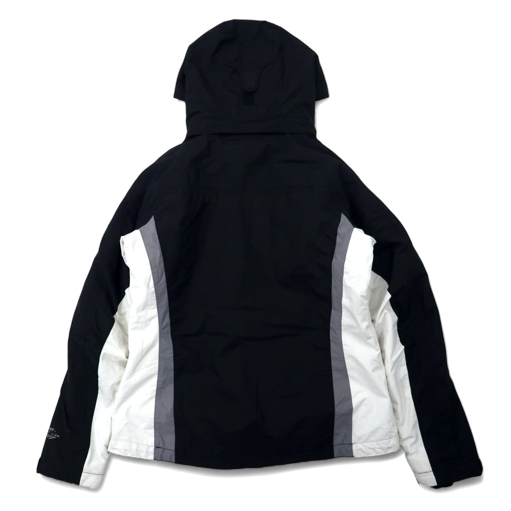 Columbia 3WAY マウンテンパーカー ソフトシェルジャケット M ブラック ナイロン OMNI-TECH 防水 フリースライナー フード着脱式 INTERCHANGE