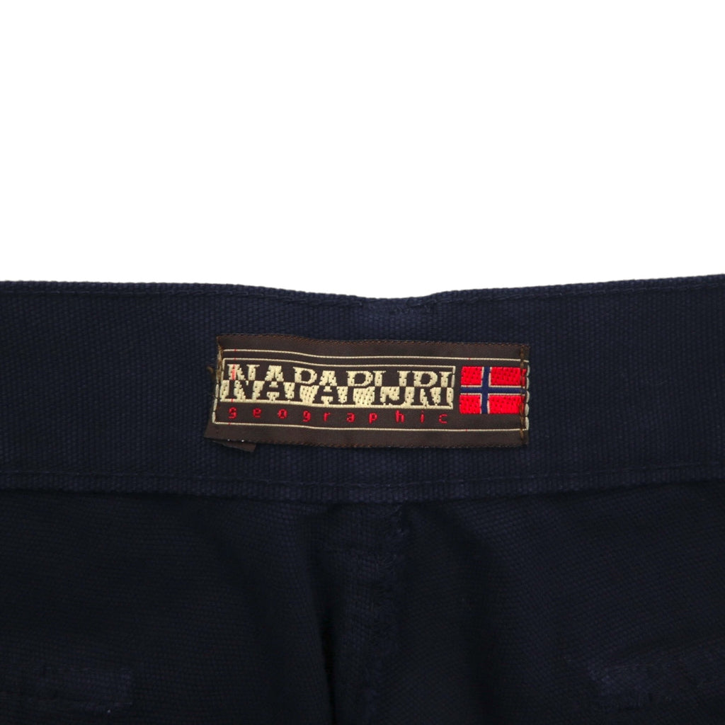 NAPAPIJRI Italian Utility Cargo Pants XL Navy Cotton Flap Pockets