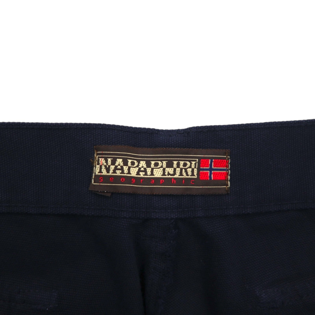 NAPAPIJRI Italian Utility Cargo Pants XL Navy Cotton Flap Pockets