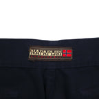 NAPAPIJRI Italian Utility Cargo Pants XL Navy Cotton Flap Pockets