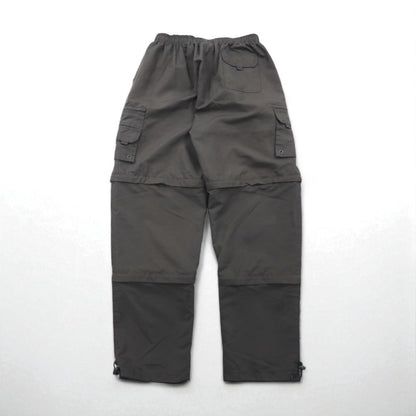 KOREX Outdoor 3-Way Convertible Cargo Shorts, XL, Gray, Drawcord, Utility Pockets