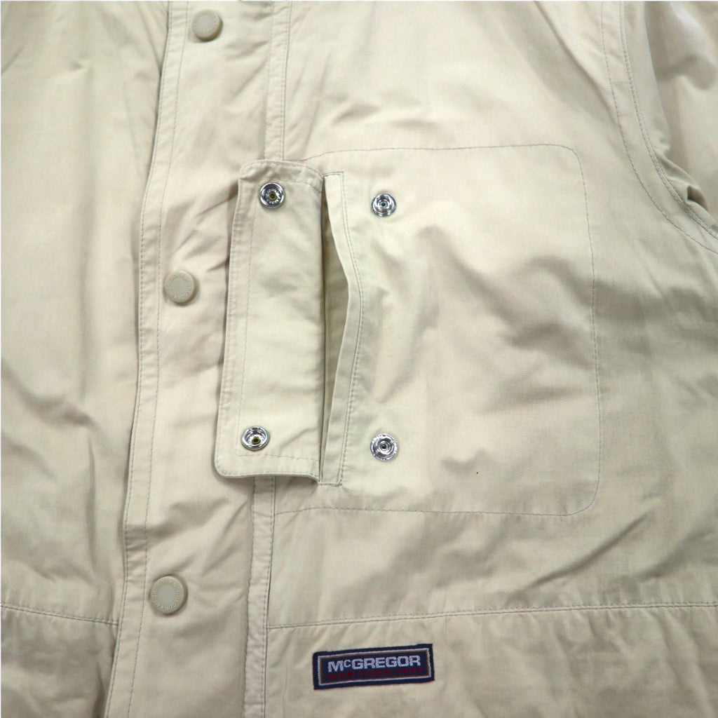 McGREGOR 90s Mountain Parka, Medium, Beige, Drawstring, Detachable Hood